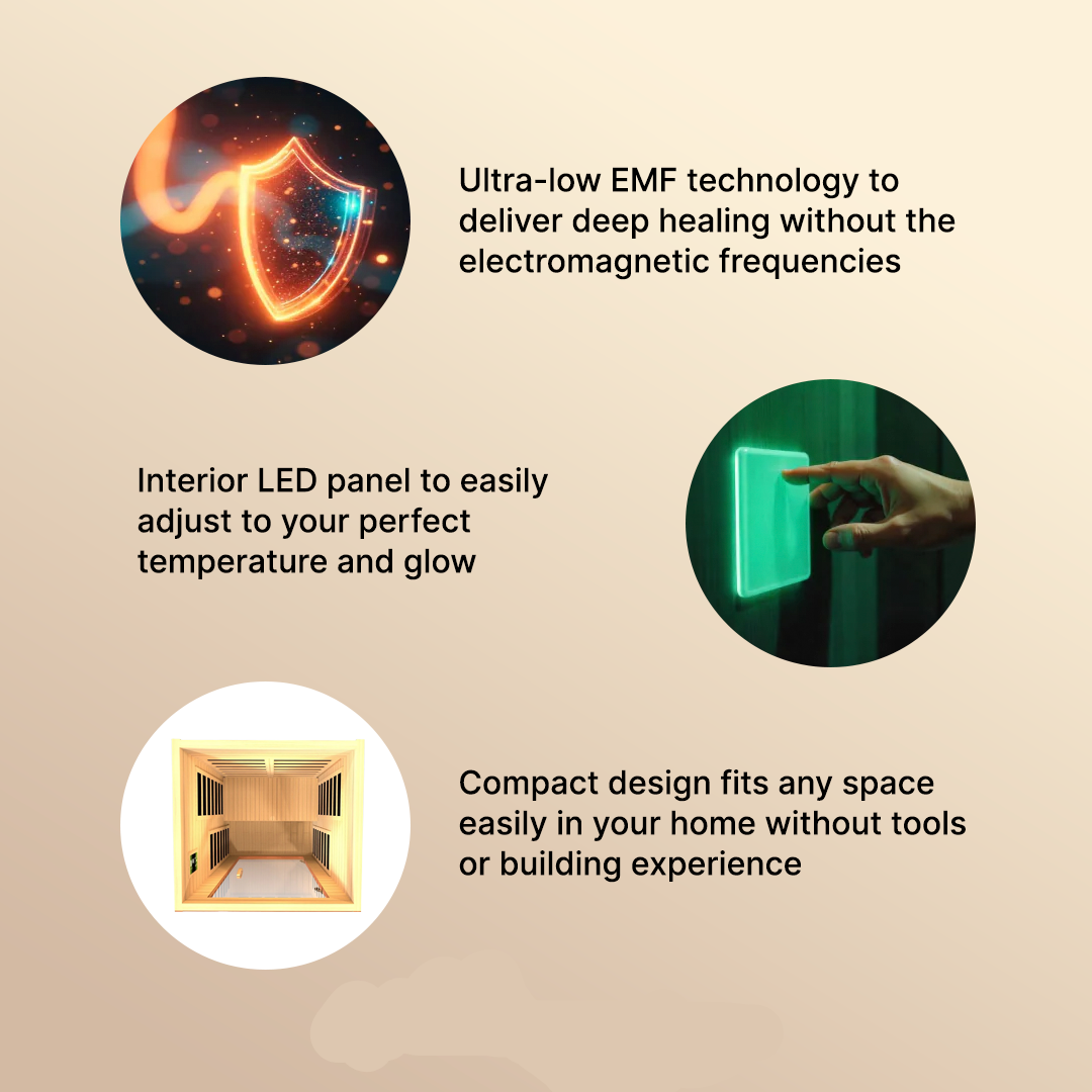Dynamic "Avila" 1-2-person Low EMF FAR Infrared Sauna DYN-6103-01