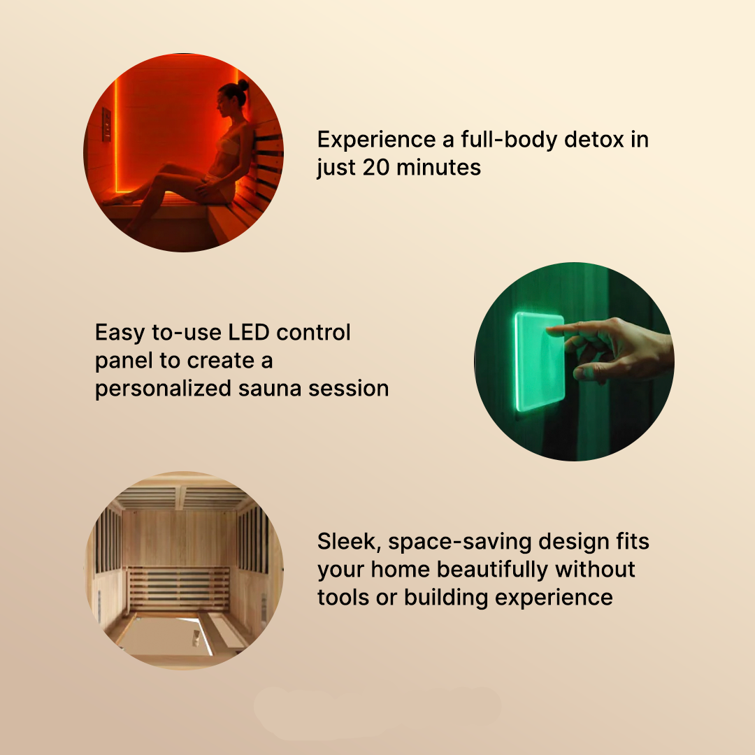 Dynamic Barcelona Elite 1-2-person Ultra Low EMF FAR Infrared Sauna - DYN-6106-01 Elite