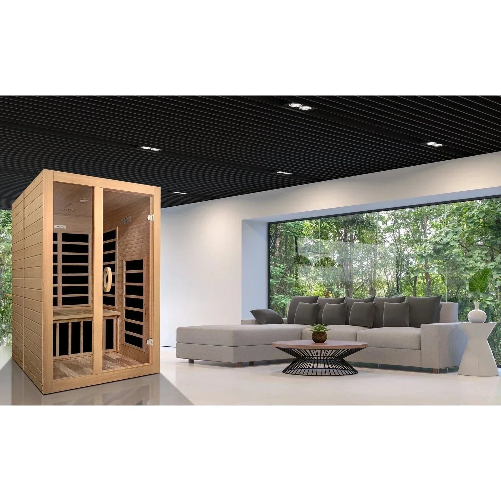Dynamic "Santiago" 2-person Low EMF FAR Infrared Sauna DYN-6209-01