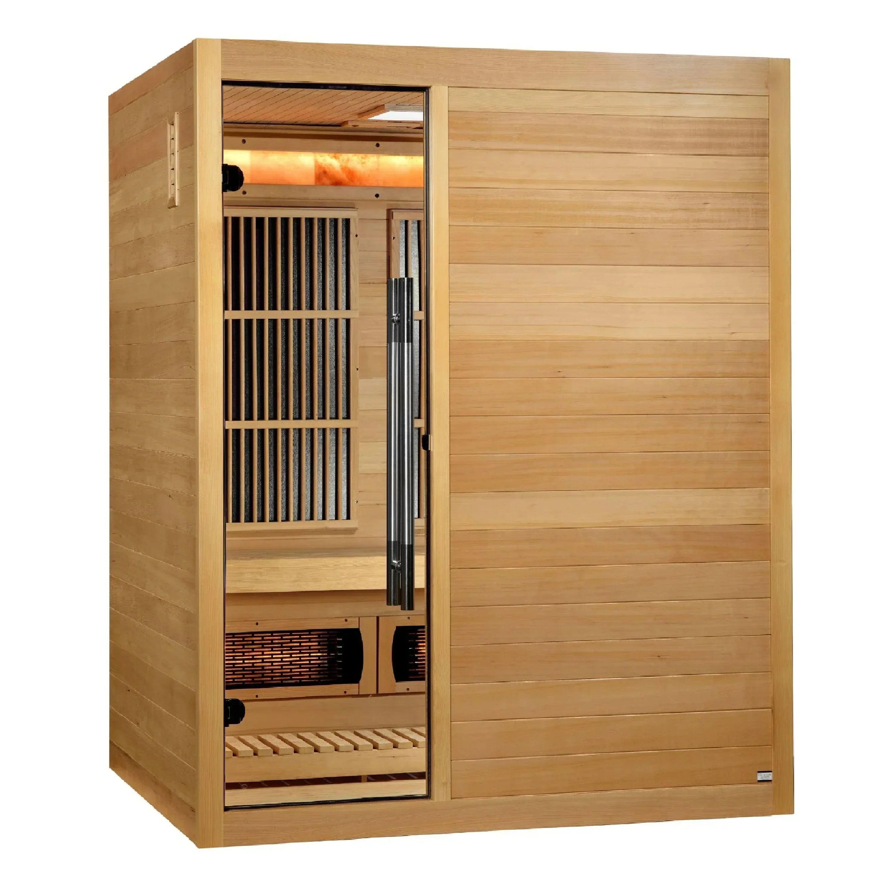 Golden Designs 2025 Soria GDI-8330-01 3 Person Hybrid Indoor Sauna.